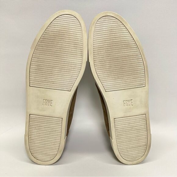 Frye Womens Ivy Low Lace Grey Italian Leather Sneakers 8M - Picture 7 of 10